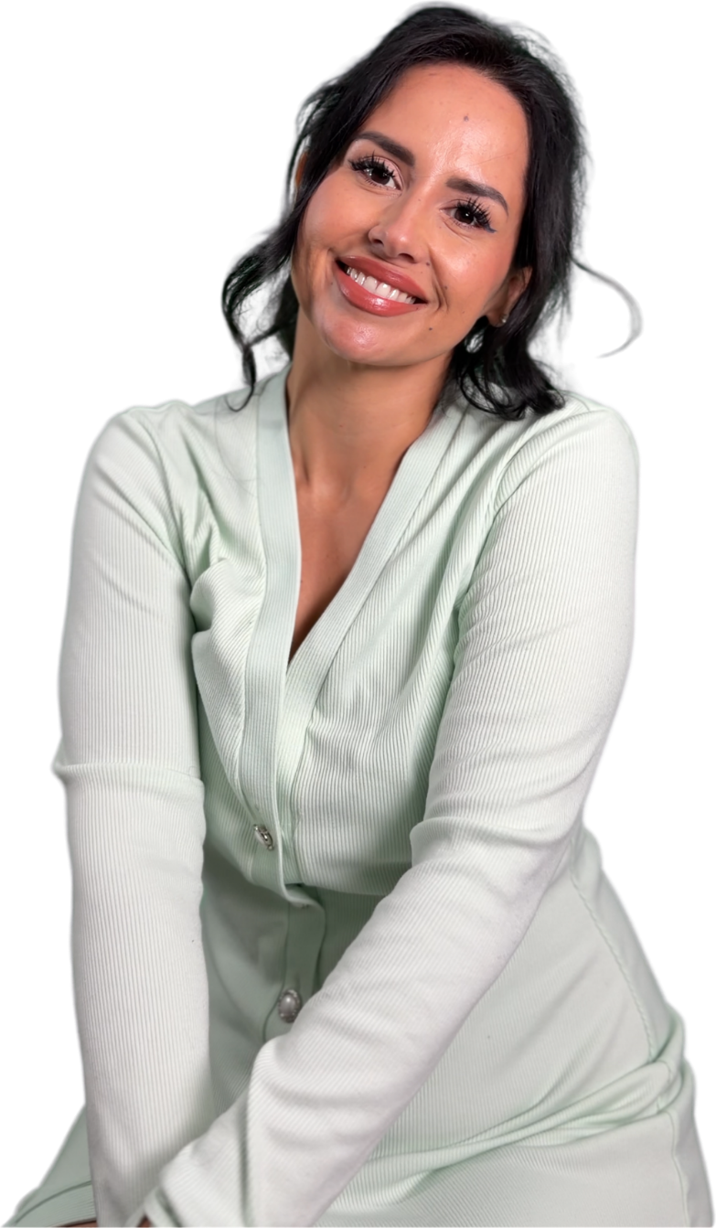 Dra. Amanda Perez, MD, seated and smiling